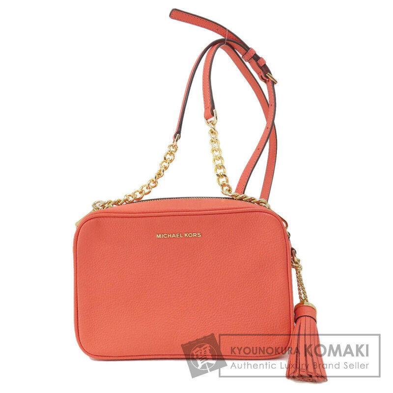 Michael Kors マイケルコース ロゴ ショルダーバッグ レザー レディース 中古