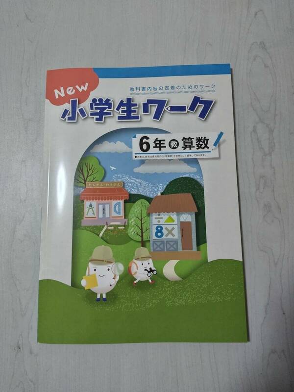 改訂 6年算数 教育出版 NEW 小学生ワーク 塾教材 新品解答解説付き 在庫あり