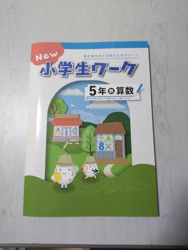 改訂 5年算数 教育出版 NEW 小学生ワーク 塾教材 新品解答解説付き 在庫あり