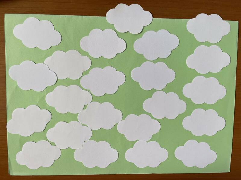 壁面飾り☆春 季節 空 『雲』☆保育園保育所幼稚園施設等に♪ 