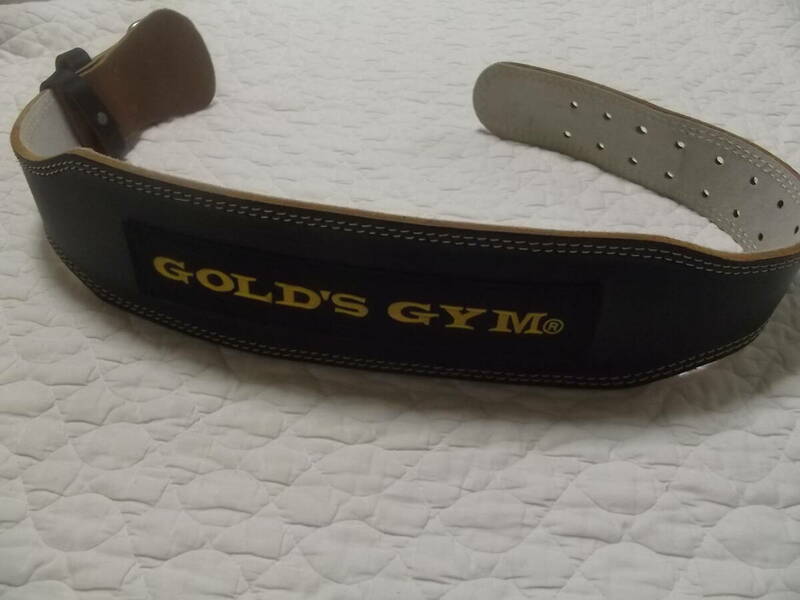 GOLD'S GYM ゴールドジム 牛革レザー製 トレーニングベルト ベルト パワーベルト ジム