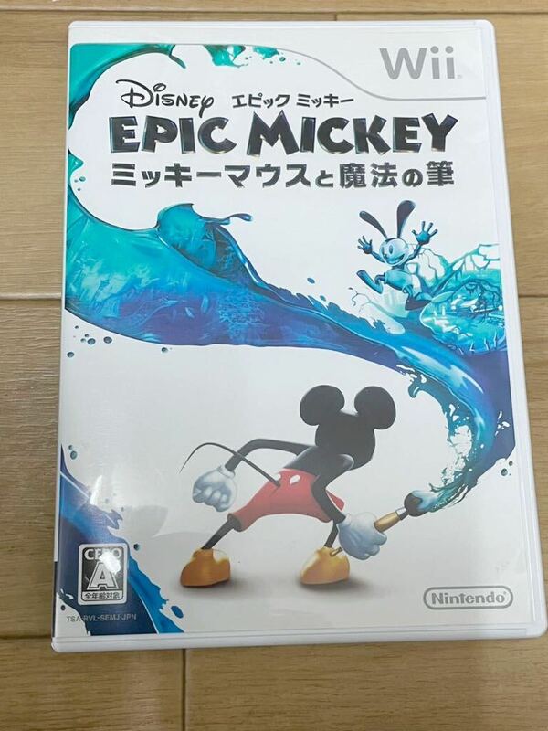 Wii /ソフト　エピックミッキー　EPIC MICKEY ミッキーマウスと魔法の筆 Nintendo