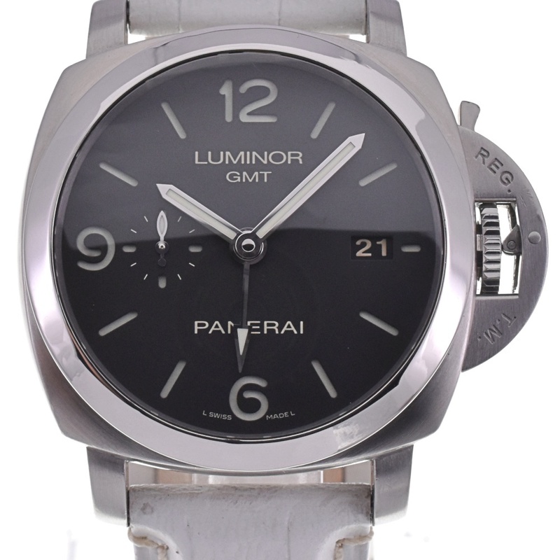 パネライ PANERAI PAM00320 ルミノール 1950 3デイズ GMT スモールセコンド デイト 自動巻き メンズ 美品 箱付き B#130447