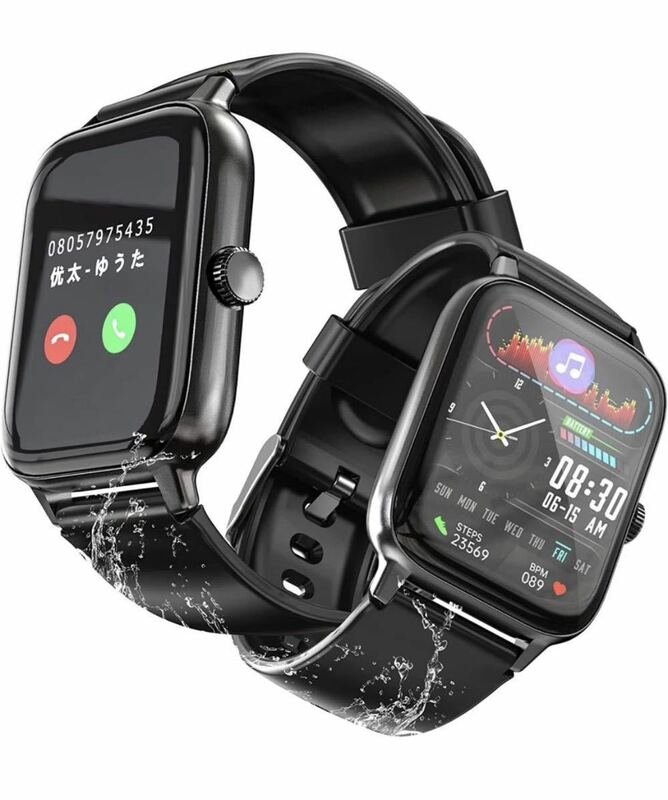 スマートウォッチ 新登場 腕時計 Smart Watch Bluetooth5.2通話機能 1.8インチ大画面 多言語 フルスクリーンタッチ