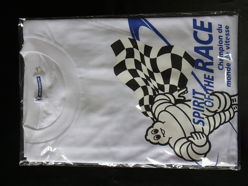 ★MICHELIN ミシュラン ビバンダム 2018 SPIRIT OF THE RACE Tシャツ 白 サイズL /未使用 *長期個人保管品