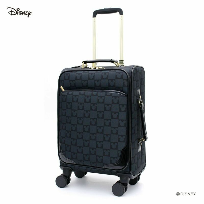 未使用品！ 30L スーツケース ミッキーマウス フェイスブラック siffler 約2.8kg 機内持込 HAP3115-46 シフレ ソフトキャリーバッグ