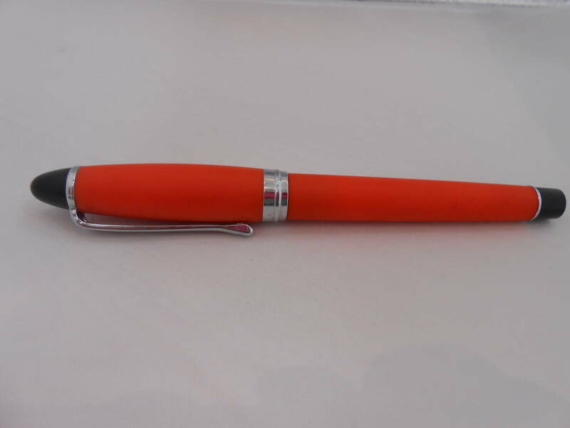 24835 中古 AURORA アウロラ Ipsilon イプシロン 万年筆 オレンジ 筆記具 イタリア製 雑貨 文房具 オフィス