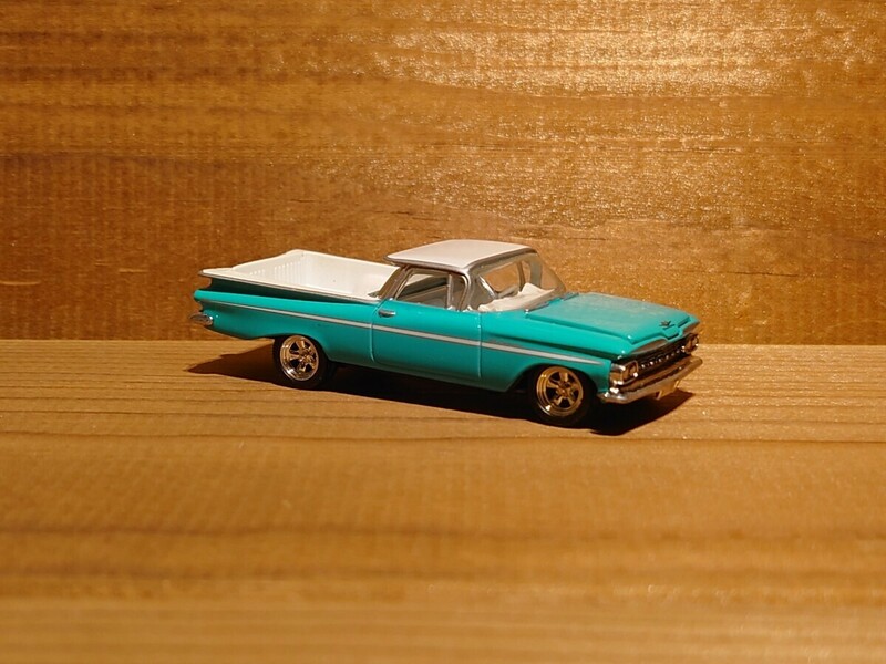 HotWheels 1959 CHEVY EL CAMINO HOT ROD MOONEYES PICKUP TRUCK LOWRIDER ホットウィール シボレー エルカミーノ ムーンアイズ レア 1/64