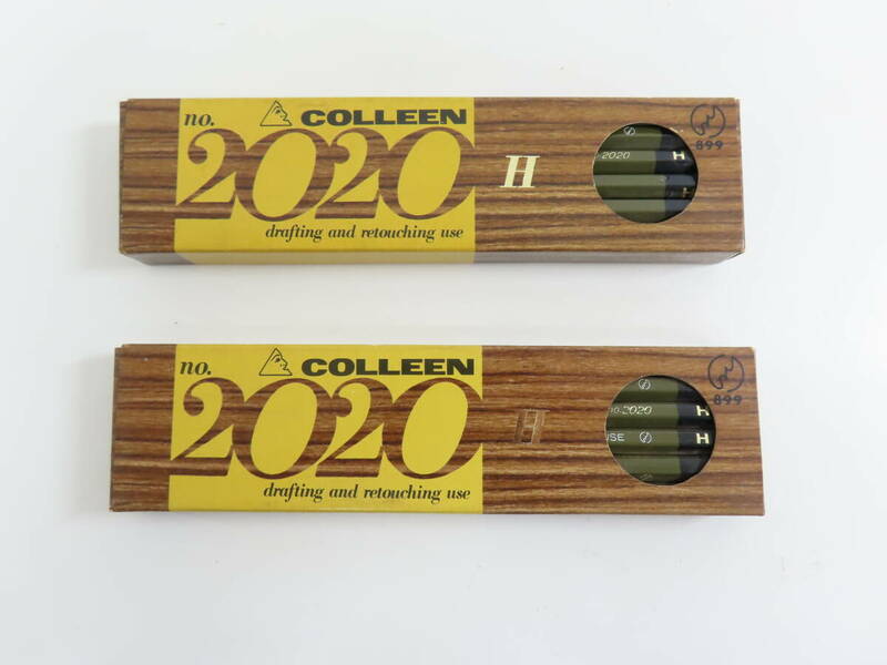 ksh45【 COLLEEN 】 コーリン鉛筆 no.2020 H 2ダース デッドストック品 当時物 保管現状品 未使用