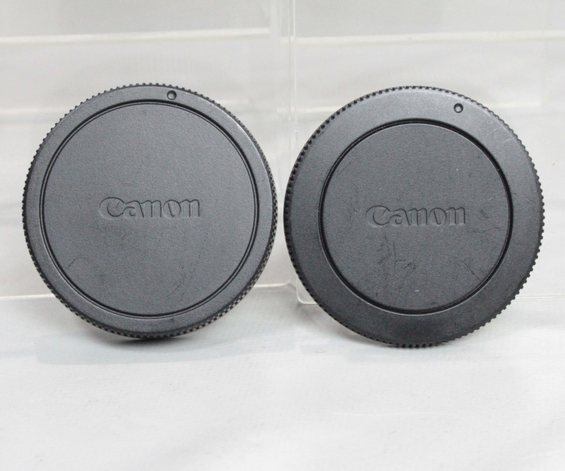 032266 【良品 キヤノン】 Canon EOS M用 EF-M レンズリアキャップ LENS DUST CAP EB & カメラカバー R-F-4