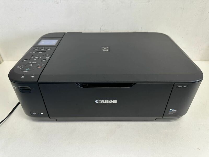 Canon キャノン PIXUS MG4230プリンター インクジェット コピー機 Wi-Fi ブラック 現状品 動作確認済 O168-9