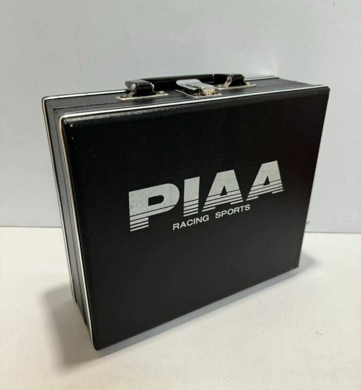 PIAA RACING SPORTS ピア カセットケース 昭和 レトロ 当時物 ビンテージ アタッシュケース 小物入れ 装飾 DVD CD ジュエリーボックス