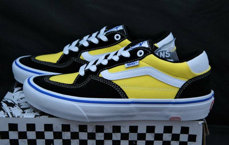 SALE！【新品】US10.5 28.5cm VANS バンズ ROWAN ローワン BLACK/BLAZING YELLOW 国内正規品