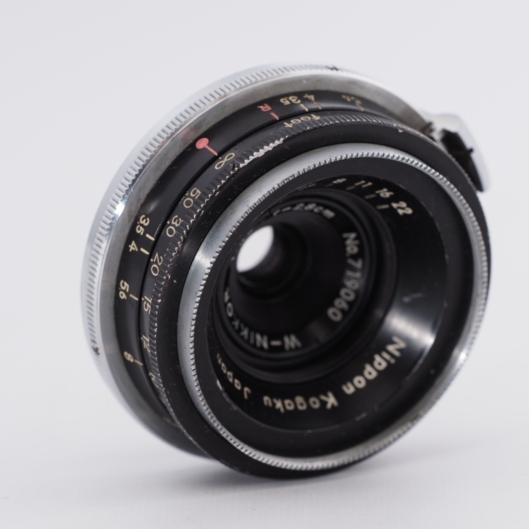 【難あり品】Nikon ニコン W-NIKKOR 2.8cm F3.5 Black for Nikon S Mount S2 SP S3 28mm Sマウント 広角レンズ #9356