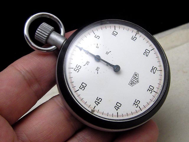 612/ 70's ホイヤー 手巻き ストップウォッチ 懐中時計 ビンテージ アンティーク オールド