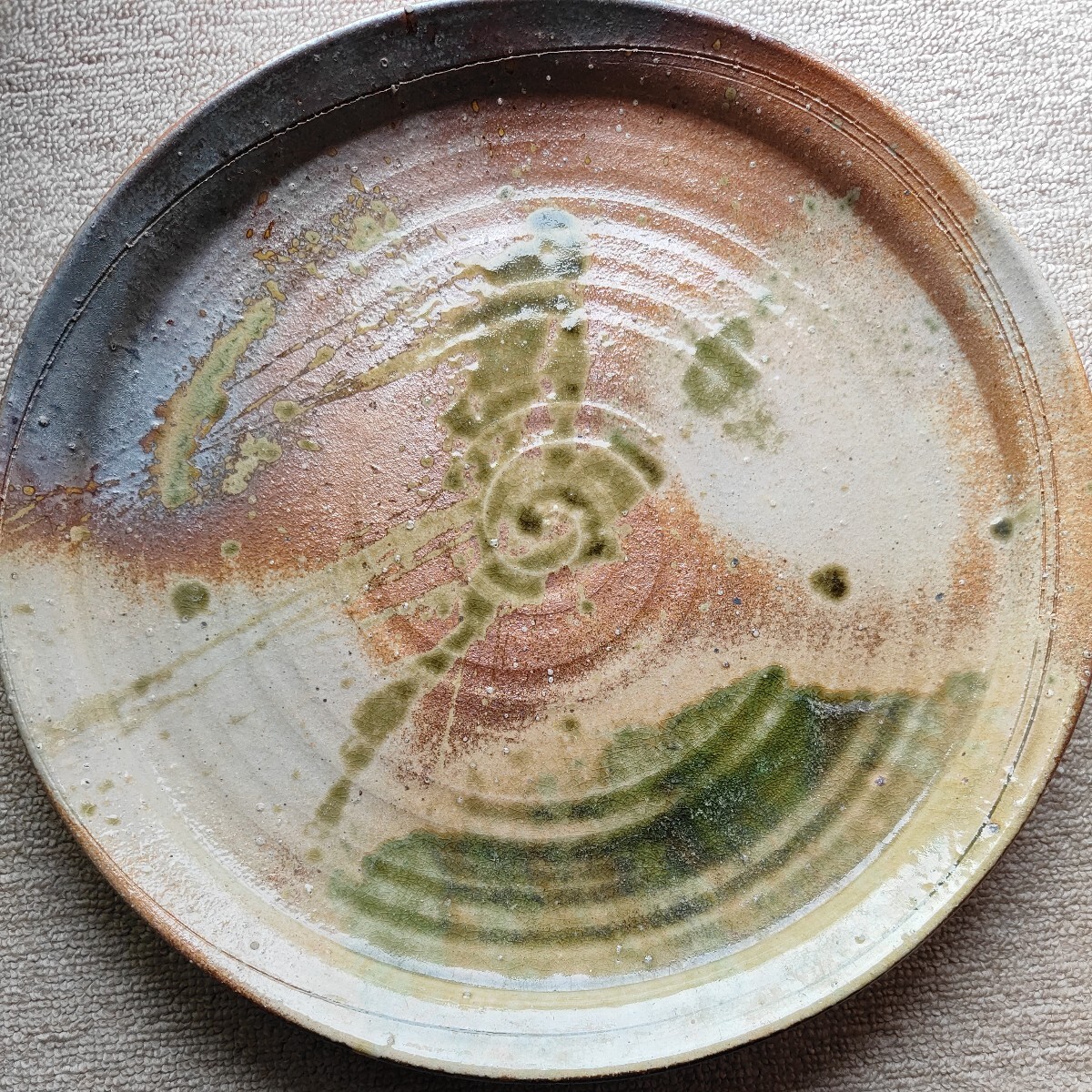 大皿 直径41,5cm　盛り皿　陶器製和食器　パーティ皿