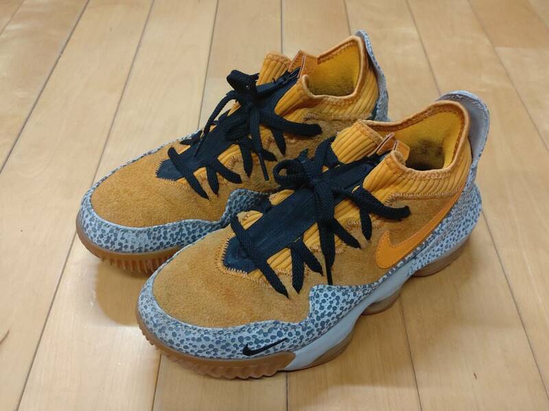 ナイキ×アトモス　NIKE　atmos　レブロン１６ロー　サファリ　LEBRON XVI LOW AC EP CD9471-800 サイズUS8ハーフ 