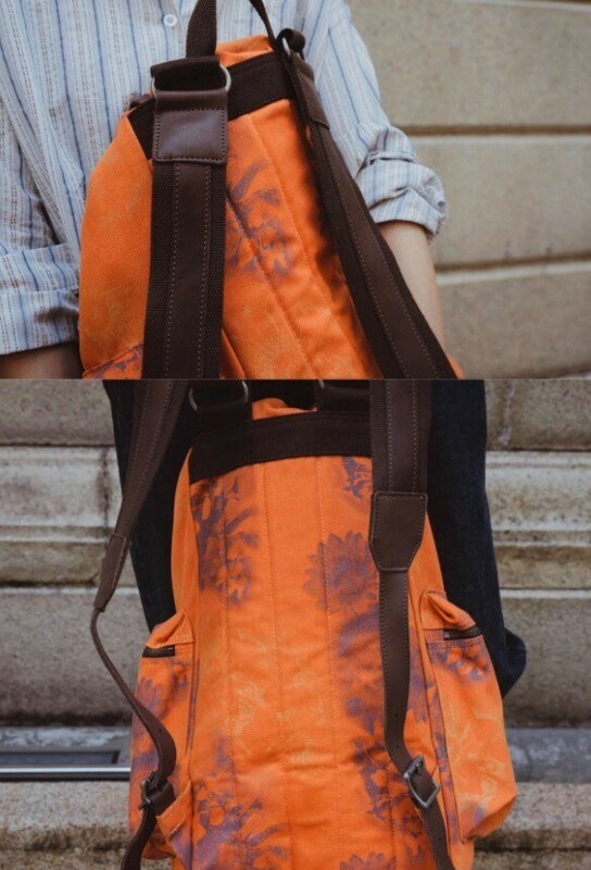 レトロニッチデザインキャンバスバックパック大容量カジュアルアウトドアハイキングユニセックスバックパック