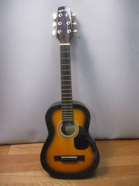 ◆Sepia Crue ミニアコースティックギター◆W-50-TS セピアクルー 全長約75㎝ アコギ 子供用ギター 楽器 器材 音楽♪H-EF-140329カナ
