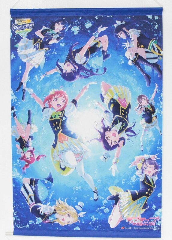 【中古品】 ラブライブ!サンシャイン!! Aqours 6th LoveLive! KU-RU-KU-RU Rock ’n’ Roll TOUR B2タペストリー ,