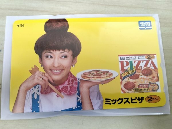 未使用品 美品 テレホンカード 松雪泰子 ミックスピザ/PIZZA 雪印 額面500円/テレカ/テレフォンカード/企業/広告/コレクション/327035