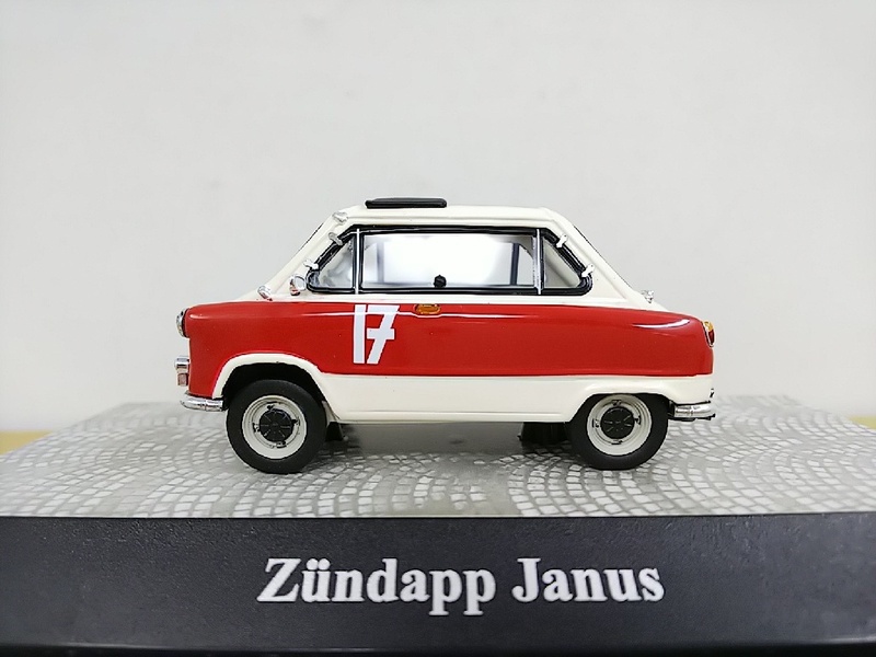 ■Premium ClassiXXsプレミアムクラシックス 1/43 Zundapp Janus ”Liege-Brescia-Liege 1958” ツェンダップ・ヤヌス モデルミニカー