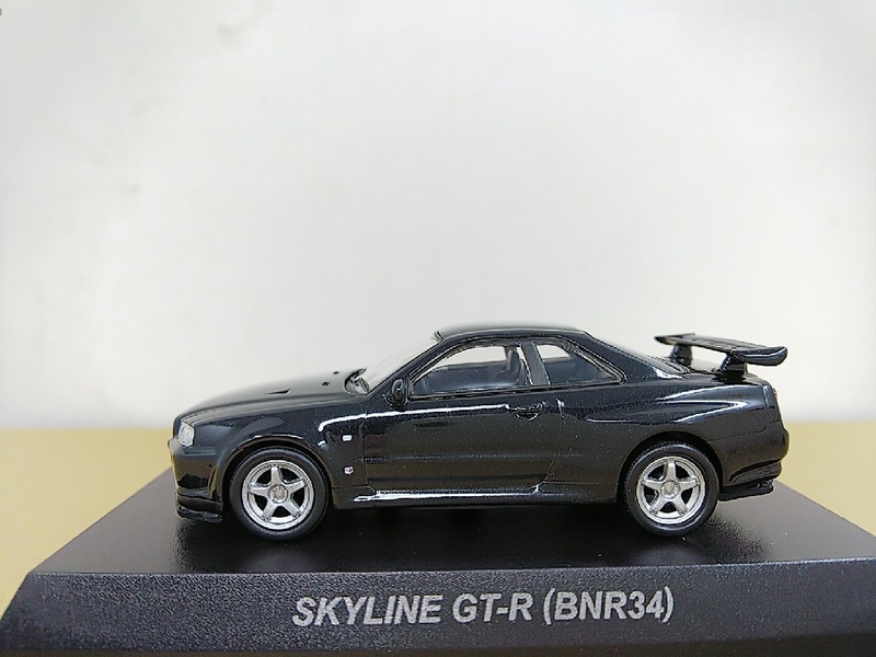 ■ 京商 1/64 SKYLINE& GT-R NEO(BNR34) ブラック 日産スカイライン ミニカー