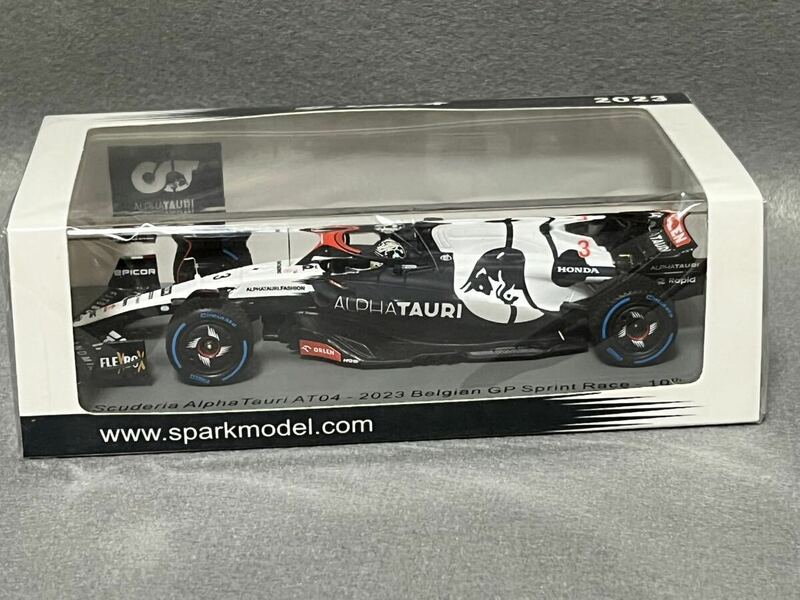 Spark 1/43 Alpha Tauri AT04 #3 Daniel Ricciardo 2023 Belgian GP Sprint Race 10th S8920