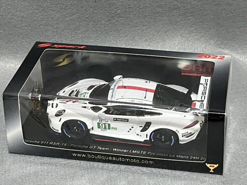 Spark 1/43 Porsche 911 RSR #91 G.Bruni_R.Lietz_F.Macowiecki Winner LMGT Pro class Le Mans 24H 2022 S8645S