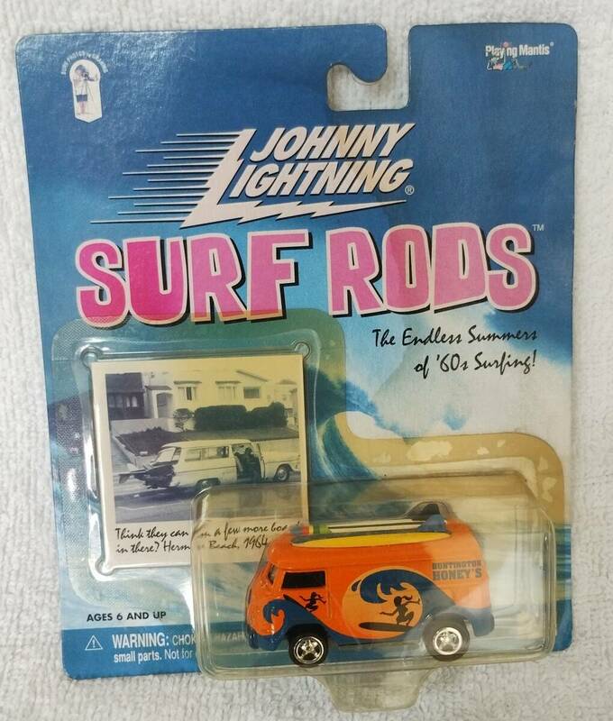 ●未開封●Johnny Lightning ジョニー ライトニング SURF RODS Huntington Honey's VW ミニカー ダイキャストカー レア 希少 簡易清掃済み