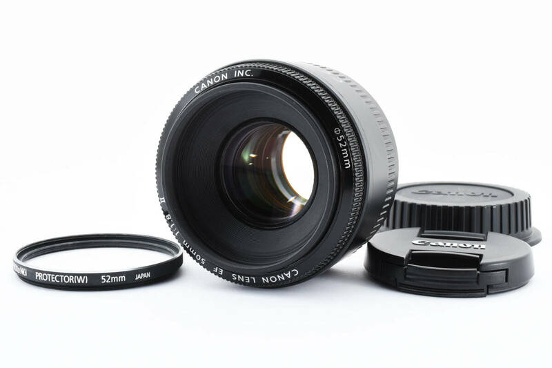 ★大人気レンズ★Canon EF 50mm F1.8 II AF単焦点 標準レンズ キヤノン EFマウント フィルター付き