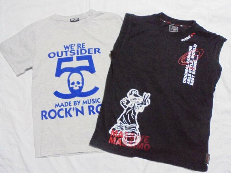 Tシャツ2枚　OBLO KID'S/ Blackhole　160