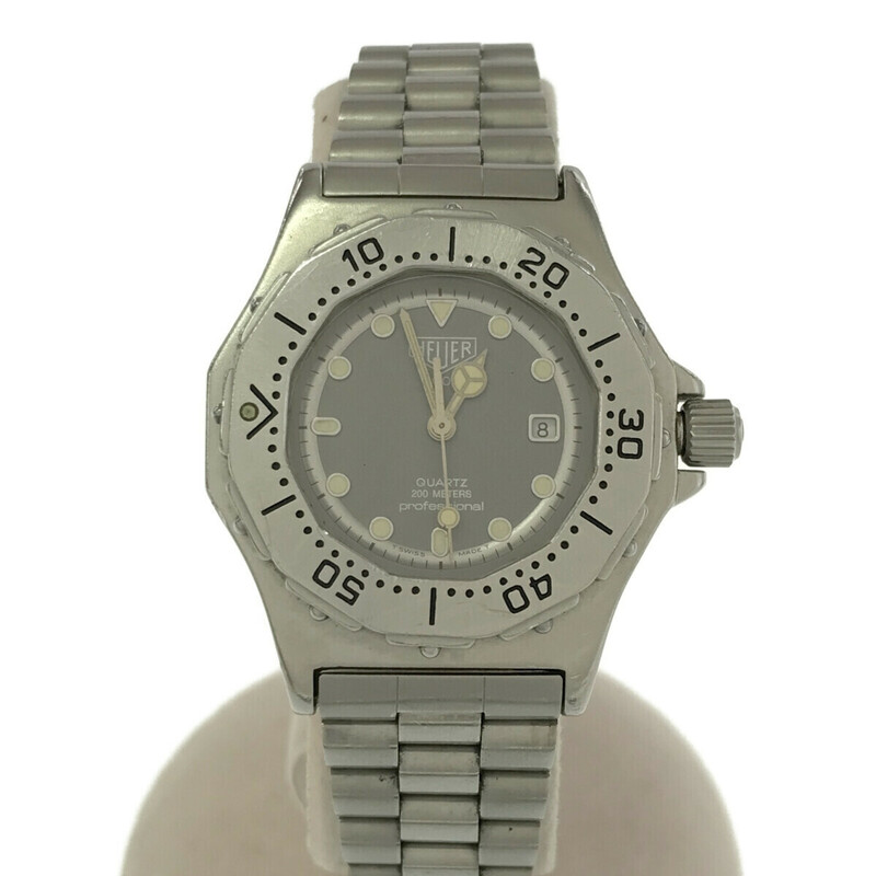 質屋 腕時計 稼働 タグ・ホイヤー TAG HEUER 932.215 3000シリーズ プロフェッショナル クォーツ SS グレー文字盤 21s3-1 みいち質店