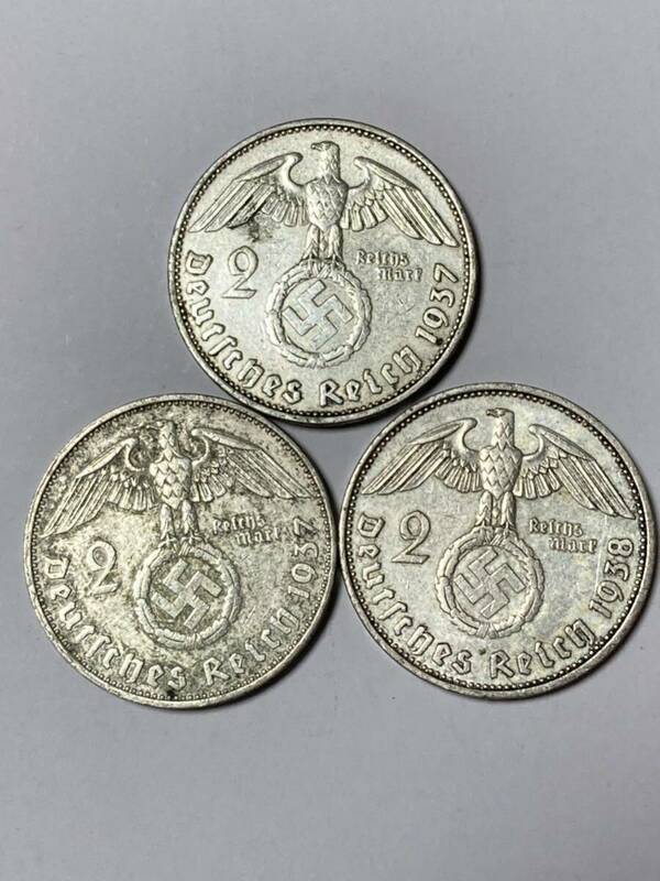 6 第三帝国　銀貨　3枚