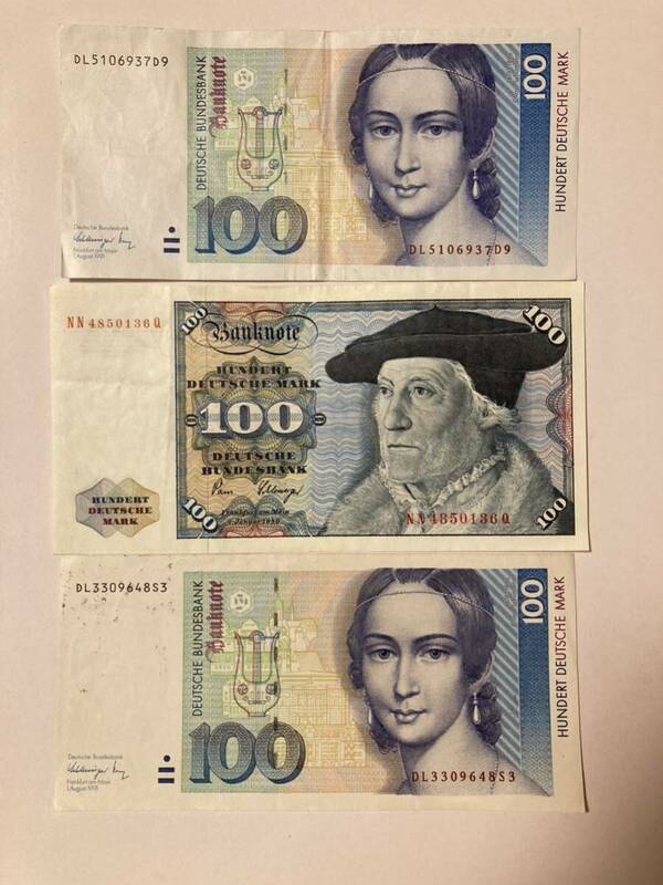 ドイツ　紙幣　3枚