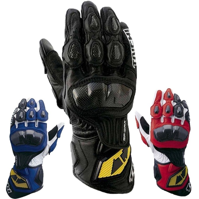 お買得◆レース用手袋　ハードシェル　革　保護　通気性　炭素繊維　ファッション　オートバイの手袋