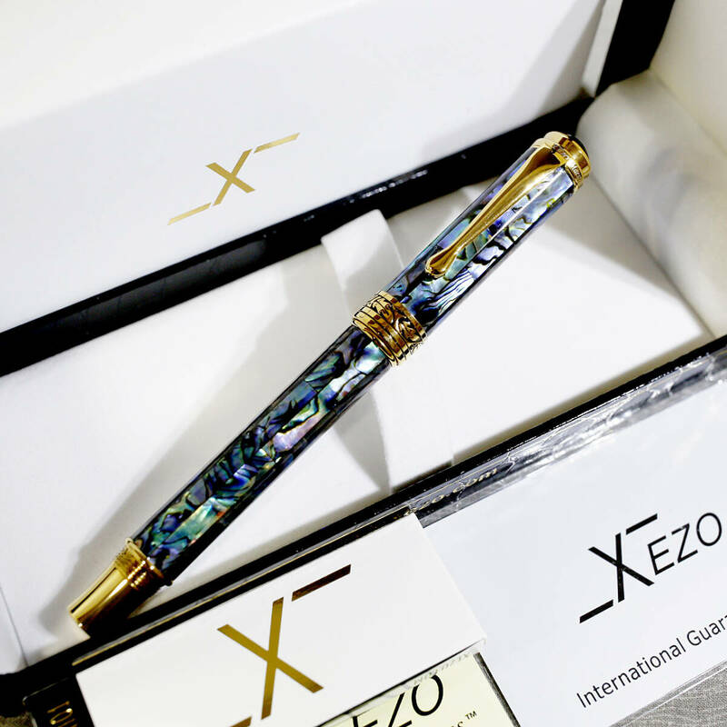 【極美品 送料込み】ＸＥＺＯ 万年筆 アバロン シーシェル マエストロ ジーゾ