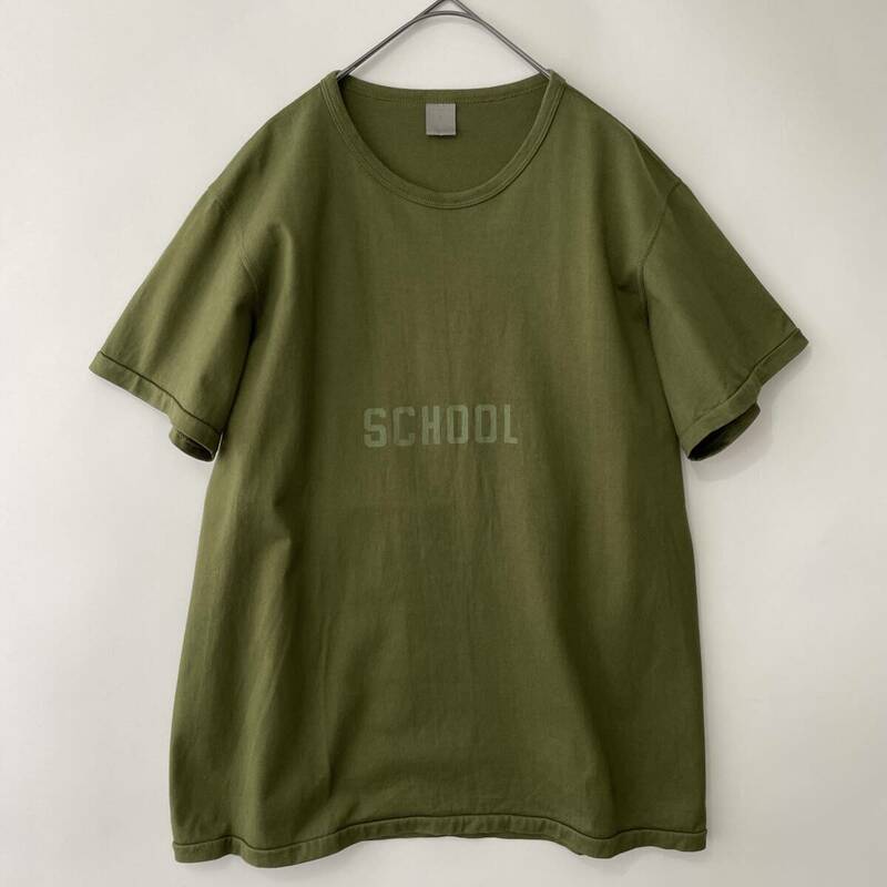 【美品】MARKAWARE size/1 日本製 マーカウェア プリント Tシャツ 半袖 カットソー カーキ グリーン TEE S/S