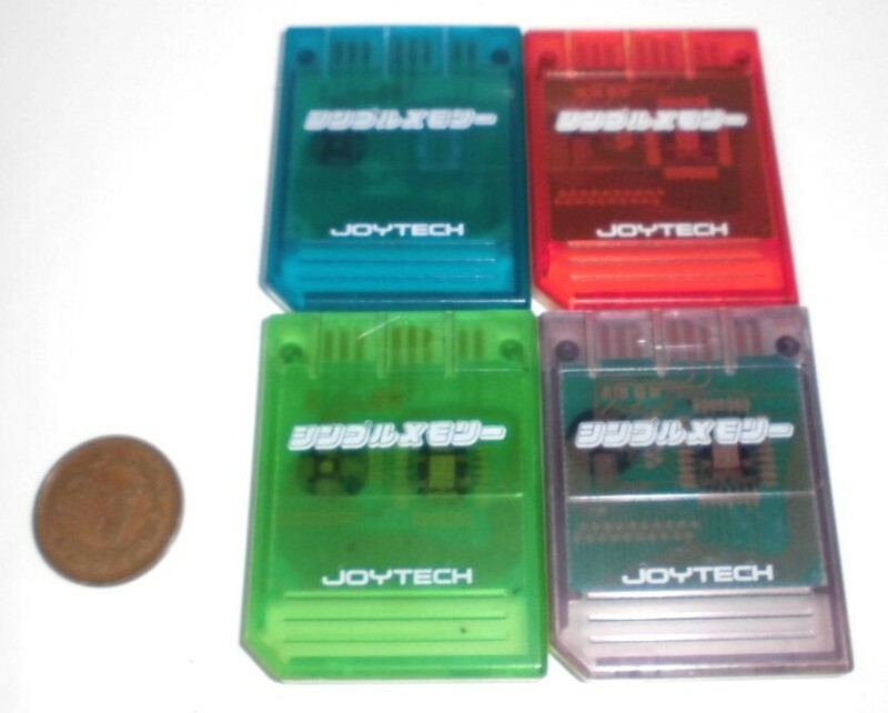 066 JOYTECH/ジョイテック シンプルメモリー PS メモリーカード 4色セット 動作未確認