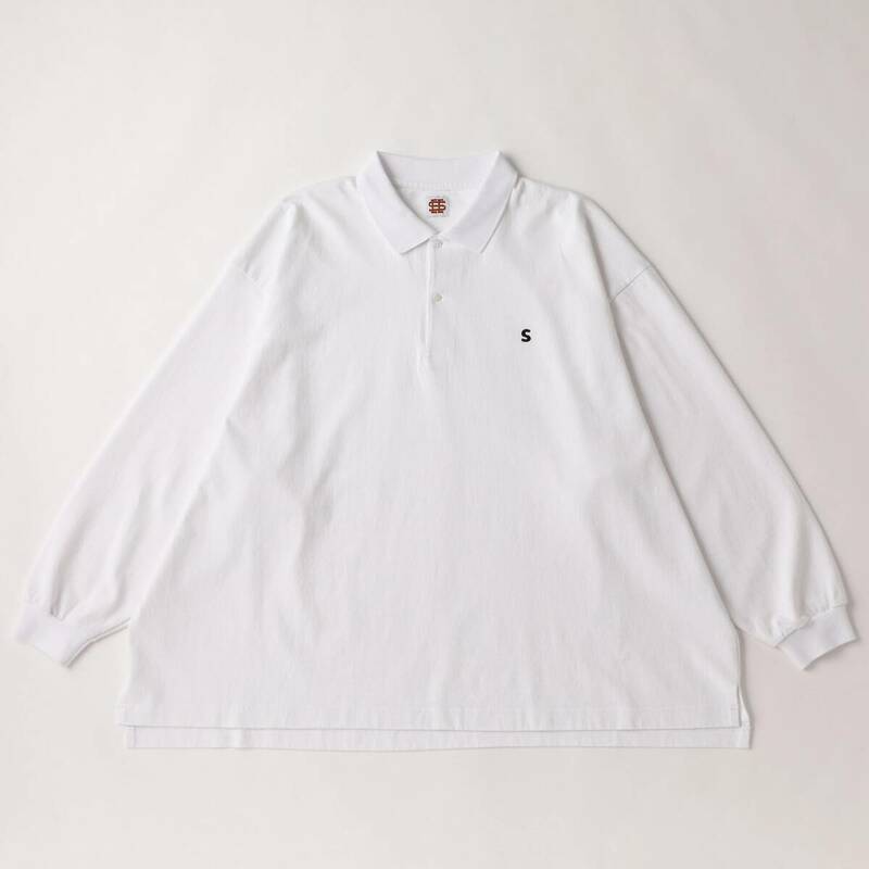 【新品】 SEE SEE / BIG LS POLO / ホワイト / SEESEE Stripes For Creative S.F.C SFC シーシー エスエフシー ビッグポロ