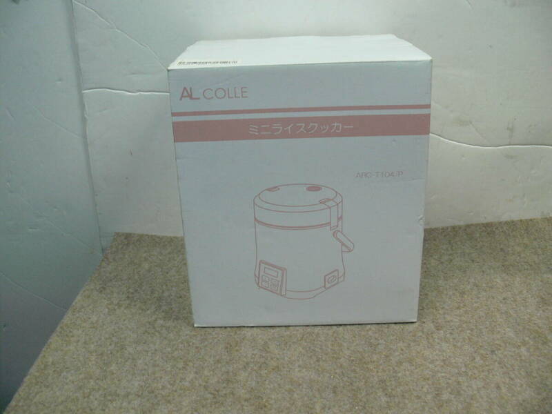 【未使用】AL COLLE ミニライスクッカー ARC-T104/P (ミニ炊飯器/0.36L)