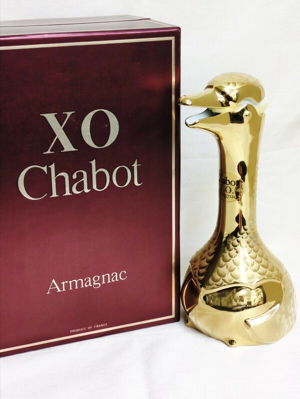 ♪１円～【未開栓・古酒】Armagnac　Chabot XO　アルマニャック　シャボーXO　ゴールドグース　陶器ボトル　700ml　40％