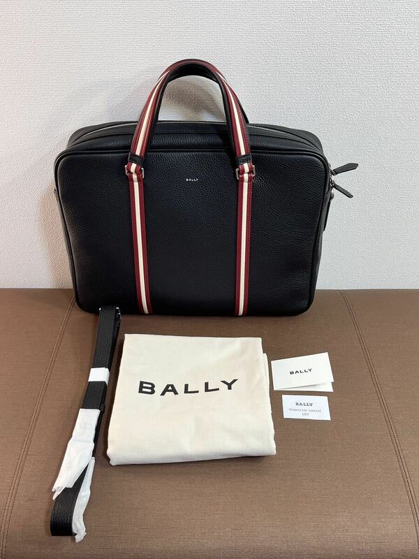 BALLY ストライプディテール ブリーフケース