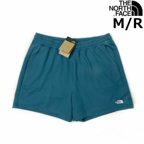 売切り【正規新品】THE NORTH FACE◆W SIMPLE LOGO FLEECE SHORT ショートパンツ US限定 ロゴ刺繍 スポーツ シンプル(M)青 190110-5