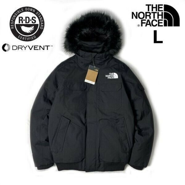 売切り【正規新品】THE NORTH FACE GOTHAM JACKET III ゴッサム ダウンジャケット US限定 高品質 550 防寒 撥水(L)黒 ② 190122-175