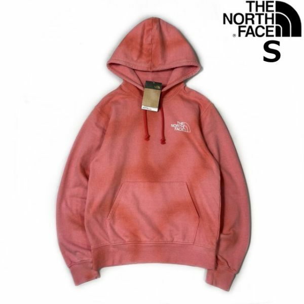 売切り【正規新品】THE NORTH FACE◆DYE RECYCLED PULLOVER HOODIE パーカー US限定 後染め 裏起毛(S)赤 タイダイ柄 181130-10