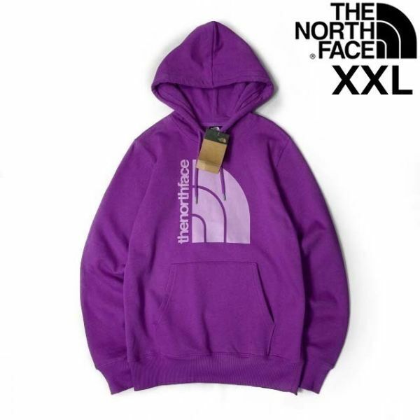 売切り【正規新品】THE NORTH FACE◆JUMBO HALF DOME HOODIE パーカー US限定 グラフィック ビッグハーフドーム(XXL)紫 181130-33