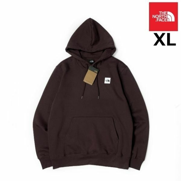 売切り【正規新品】THE NORTH FACE◆BOX LOGO HOODIE プルオーバー パーカー ボックスロゴ US限定 裏起毛 男女兼用(XL)茶 181130-30