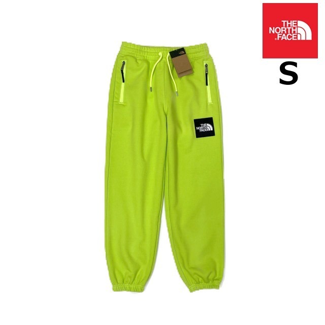 売切り【正規新品】THE NORTH FACE◆HEAVYWEIGHT BOX FLEECE SWEATPANT ジョガーパンツ US限定 ボックスロゴ 厚手(S)黄 緑 190110-28