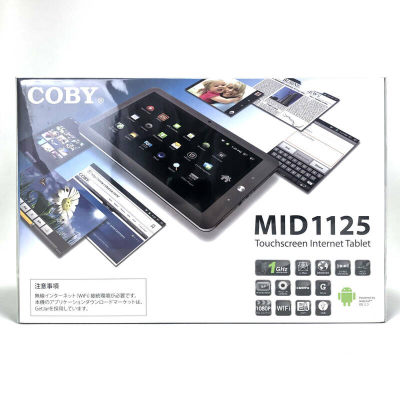 ★未使用 COBY MID1125 10.1インチ タッチスクリーン インターネット タブレット
